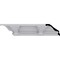 Ekena Millwork 5 1/4"H x 6 1/4"P x 8 1/4"F x 94 1/2"L Monique Crown Moulding MLD05X06X08MO - alternate 1